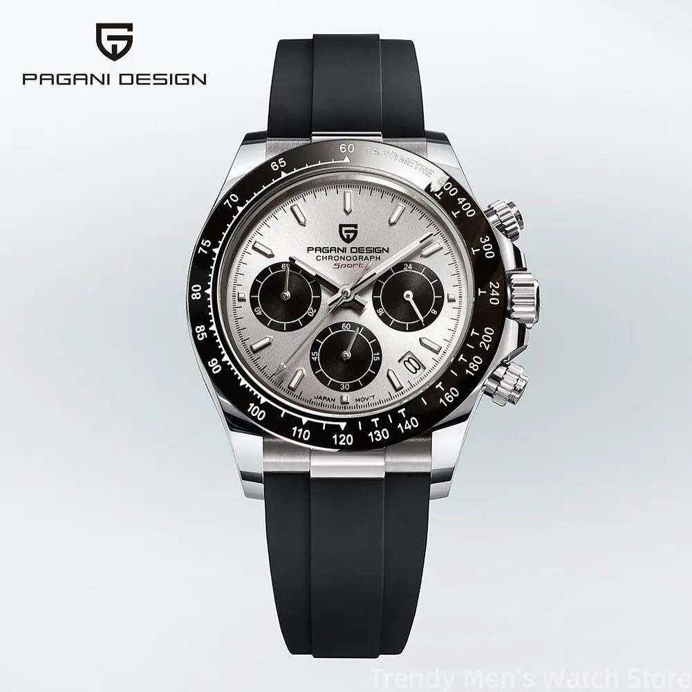 2024 PAGANI DESIGN Watch Men Quartz Top Brand Luxury Automatic Date Wristwatch for Men Waterproof Sport Chronograph Clock Mans