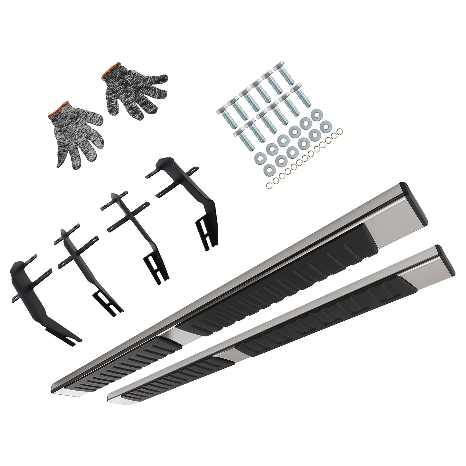 Estribos Laterales Nerf Bars para Ford F-150 Super Cab 2015-2024, Estribos de 6 Pulgadas