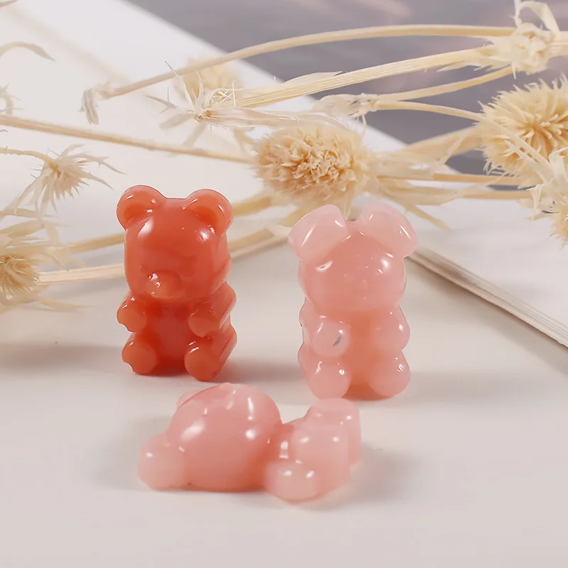 Epoxy Resin Mold Mini 45-even Little Bear Rabbit Mouse Lacquer Wax Granules Soft Candy Mold Little Bear Silicone Mold