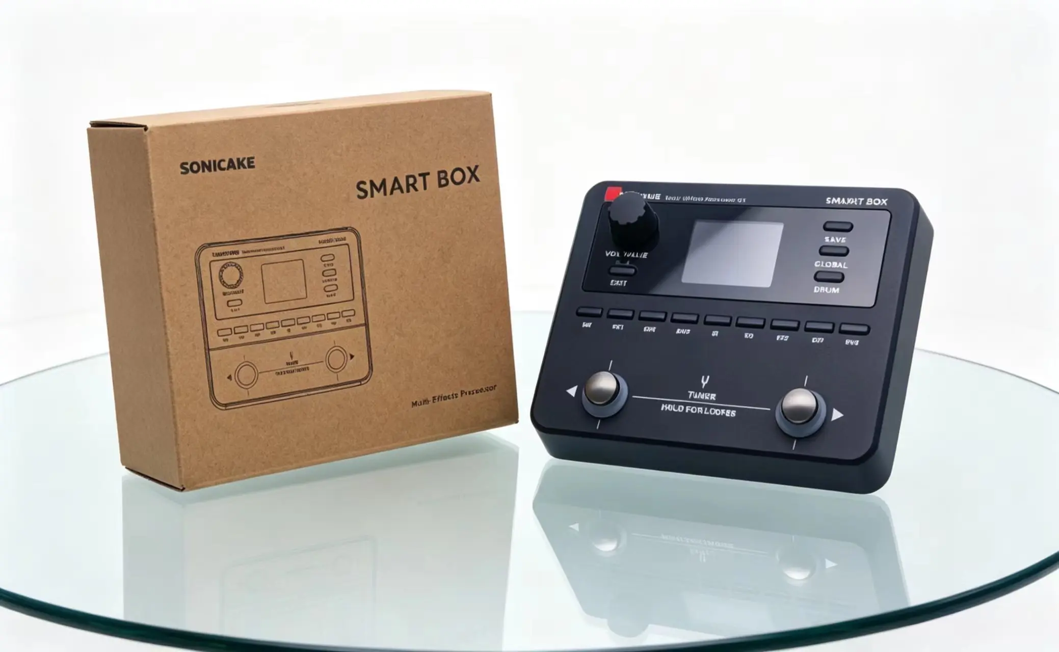 Sonicake Smart Box Multi-Effects Processor for Guitar Bass 130+