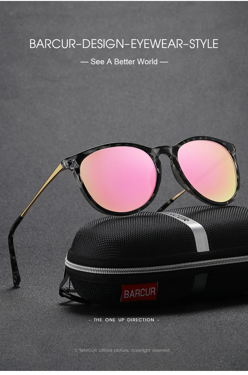 BARCUR Klassische polarisierte Sonnenbrille für Männer und Frauen, unverzichtbar für Outdoor-Fahren, Business-Freizeit-Sonnenbrillen – Detail 5