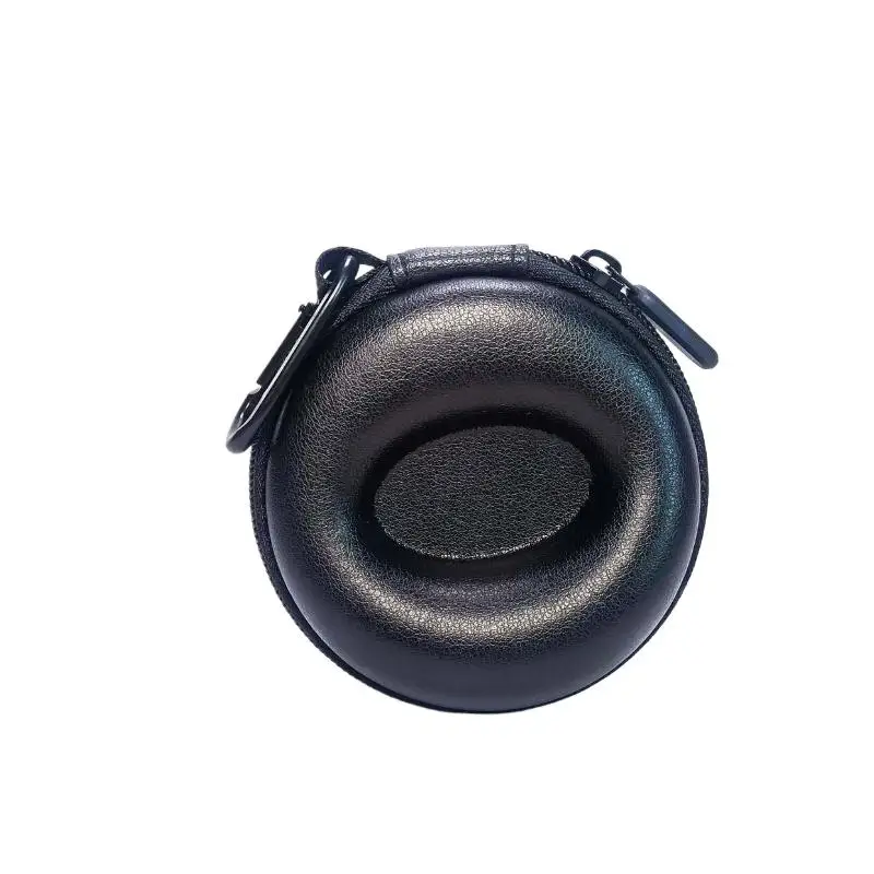 Round Leather Watch Storage Box Drop-Resistant Durable Compact Watch Holder Case for Gift Home Travel Storage