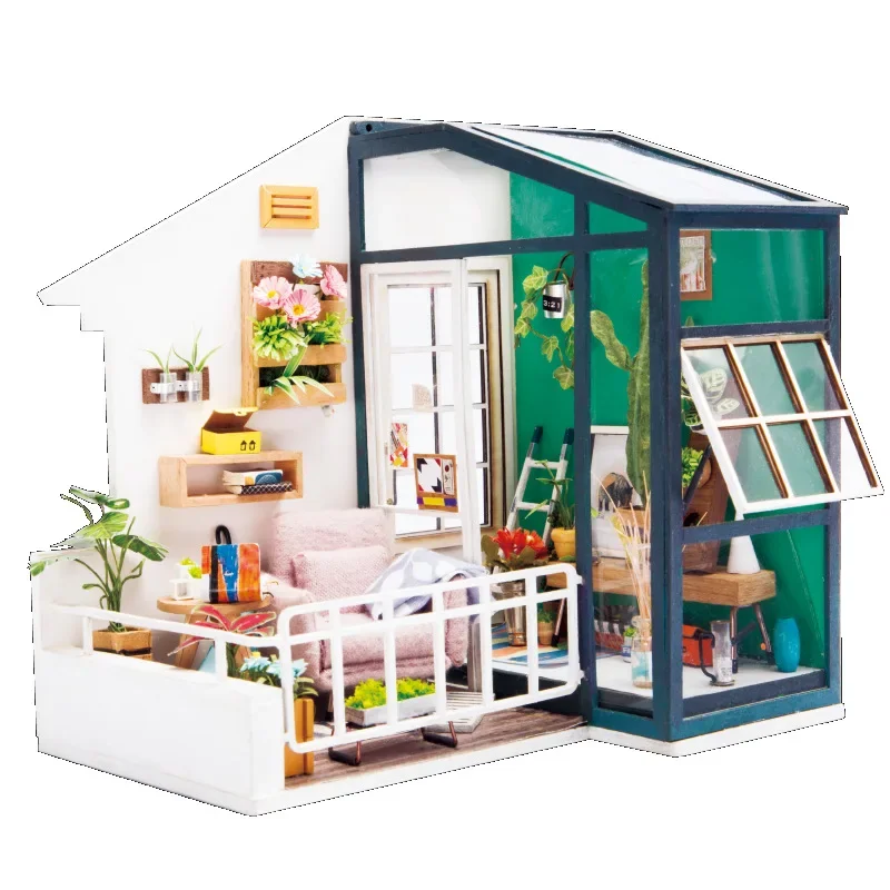 New arrival Creative DIY Assembling wooden house.Art house.funny christmas gift birthday gift