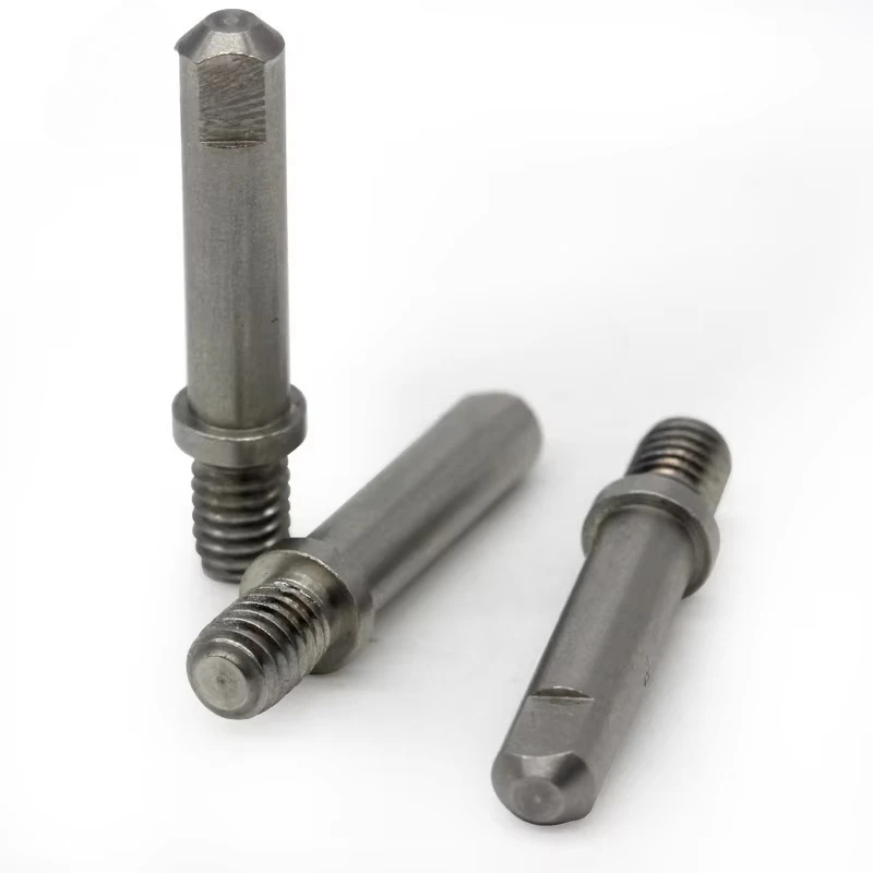 100 pieces Metal Long Knurled Threaded Aluminum Round Step Stainless Steel Brass S45c Carbon Cnc Machining Double Scrap Shaft