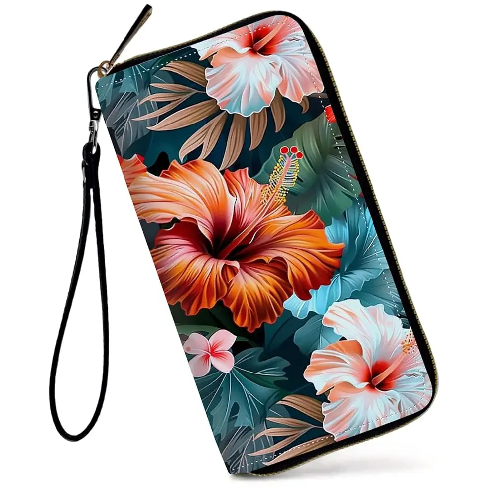 

Free ShippingWomens Wallet, Large Capacity RFID Blocking PU Leather Wristlet Wallets for Women Ladies Men Credit Card Holder Zip
