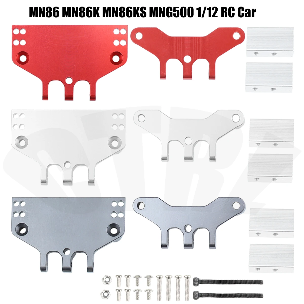 

Metal Before and After Steering Gear Bracket Servo Base Seat for MN86 MN86K MN86K MNG500 1/12 Track RC Car Upgrade Parts