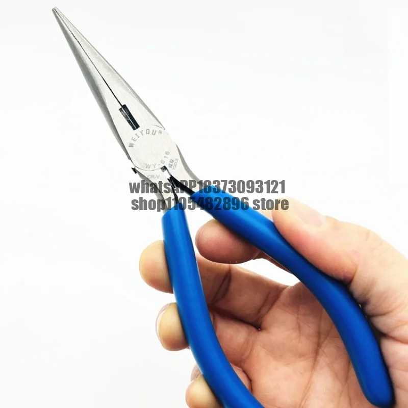Extended extra pointed nose pliers 6 inch thin pointed tip pliers electrical pliers 5 inch mini hand winding tool pointed tip