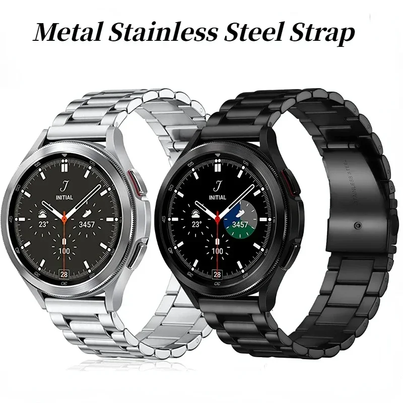 

20mm 22mm Metal Strap For Samsung Galaxy Watch 4 Classic 46mm/42mm Bracelet Belt For Watch 5/4 44mm/40mm 5 Pro/Huawei watch Band