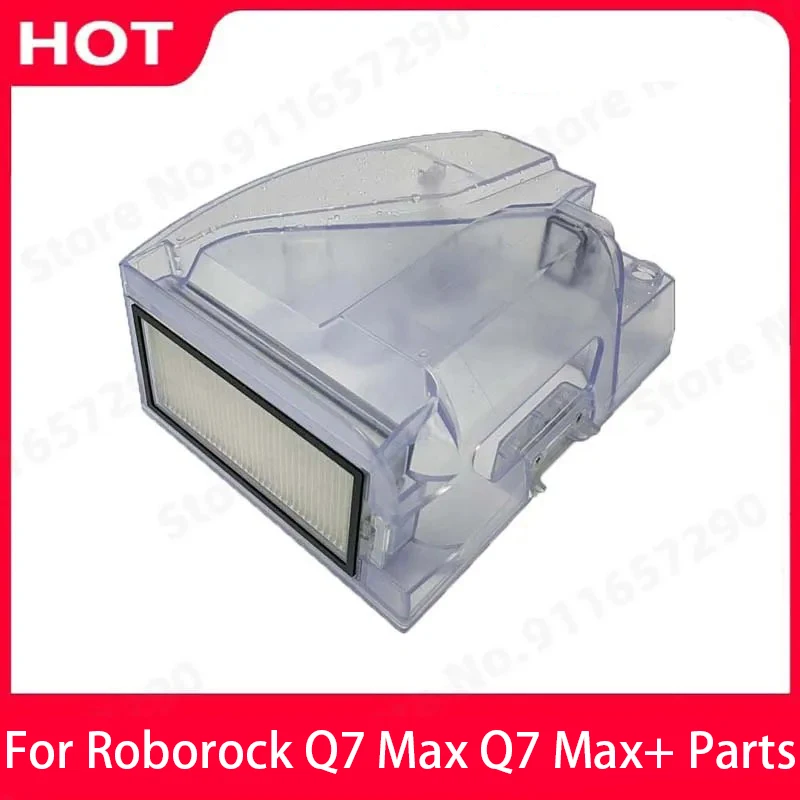 Original Roborock Q7 Max Q7 Max+ Spare Parts Dustbin Box Water Tank Dust Box with Hepa Filters Vacuum Cleaner Accessories
