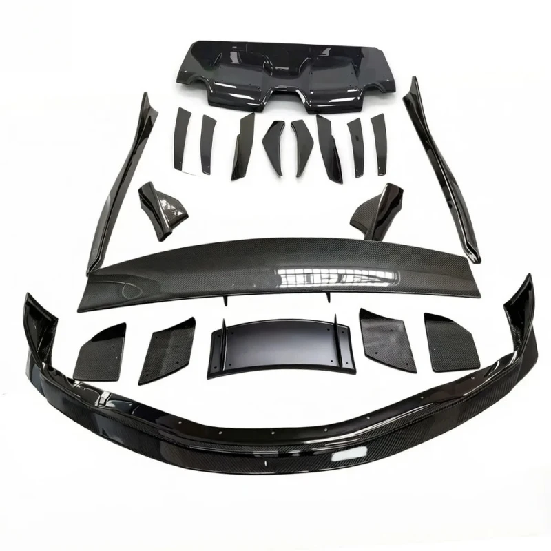 

For GR A90 MK5 2019-2025 Front Lip Side Ski Durable Premium Car Accessories High Quality Var Style Carbon Fiber Body Kit