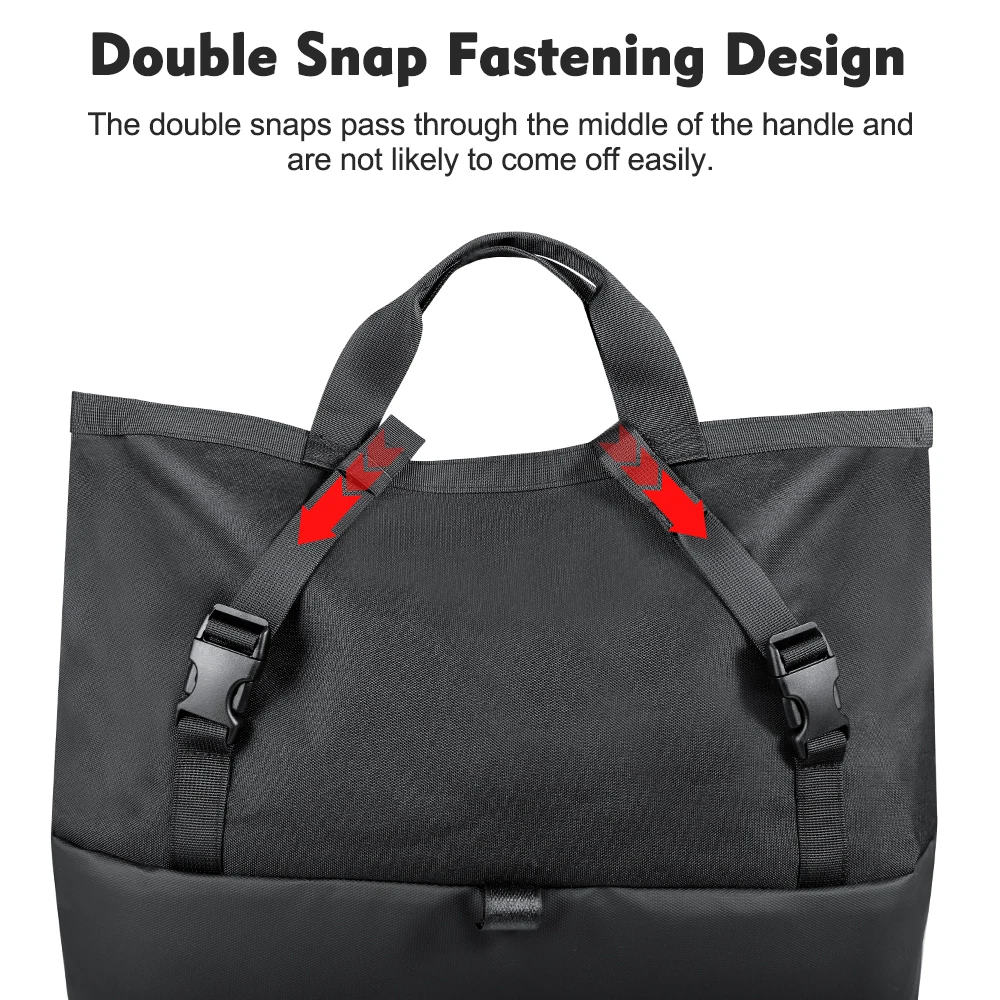 NEWBOLER E-Bike Gepäckträgertasche aus Eisen, Große Kapazität Fahrradkorb für Outdoor-Reisen, Einkaufen, MTB und Rennräder – Detail 10