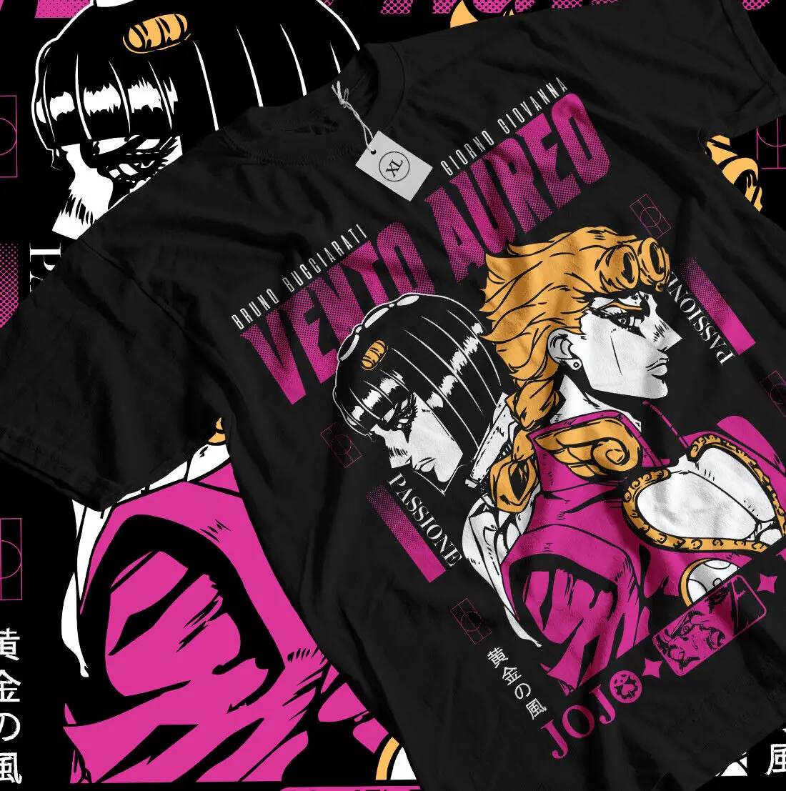 

Vento Aureo T-Shirt Jojo’s Bizarre Adventure Josuke Kawaii Anime shirt All Size