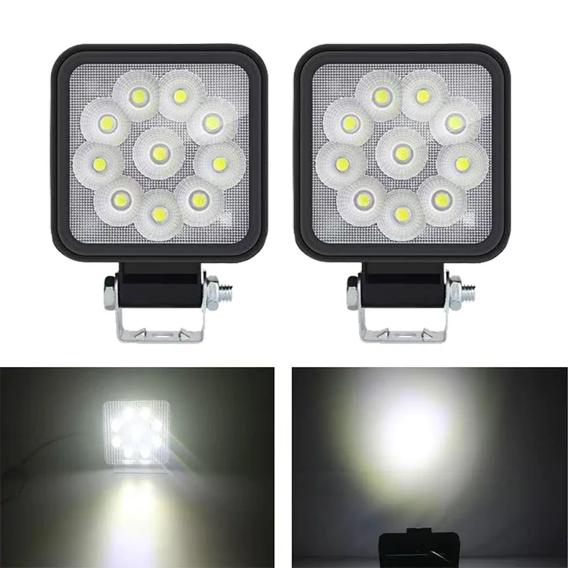 Reflector LED 10SMD para coche ATV, lámpara antiniebla de conducción todoterreno, tira de luces de trabajo de 30W para camión, coche, SUV, 4WD, barco, ATV, Barra, luces LED de 12v