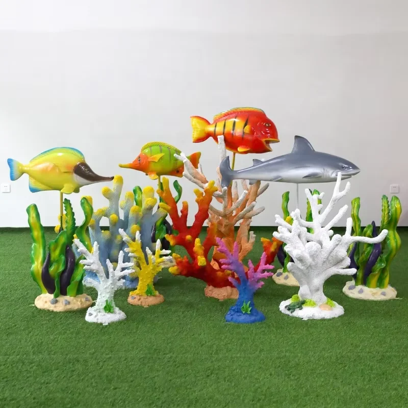 

Halloween Christmas Theme Park Customizable Plexiglass Art Sculpture Ocean Coral Starfish Animal Pattern