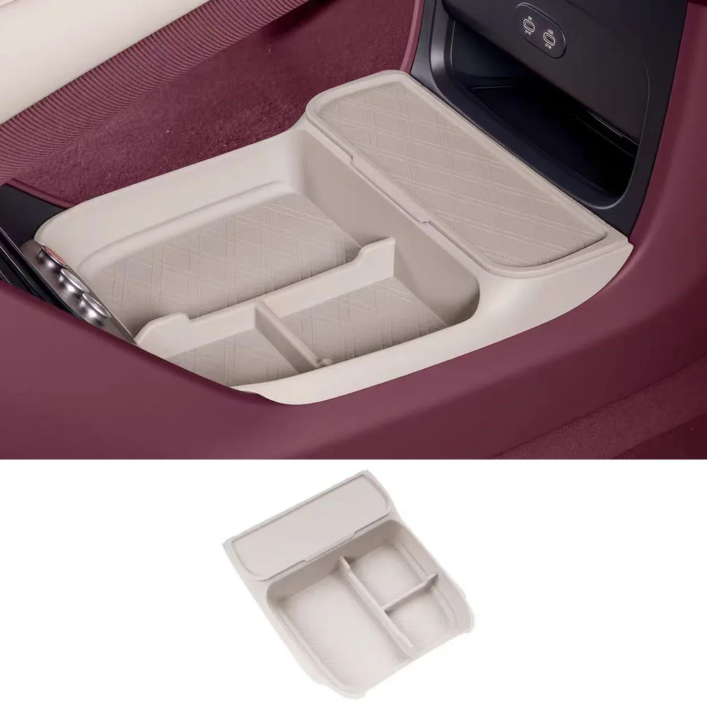 

Fit For Xiaomi YU7 2025 Central Control Lower Storage Box Accessories Silicone Pad Armrest Box Storage And Interior Supplies