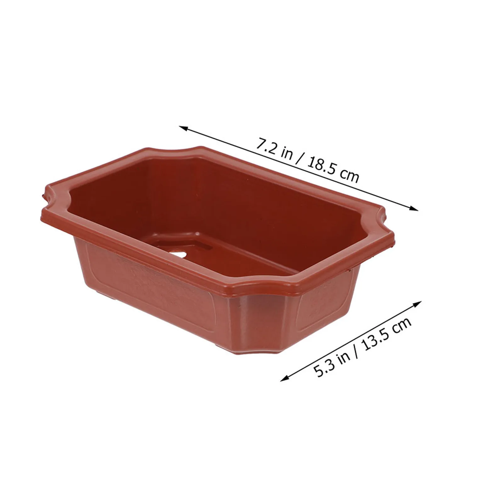 10pcs Plant Pots Bonsai Pots Vintage Style Flower Wide Growing Planter Plastic Bonsai Plant Pot