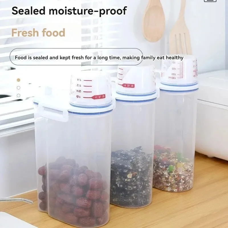 

2.5LMoisture-proof Grain Jar Rice Jar Grain Storage Box Pet Food Bucket Storage Jar Sealed Bucket Filled Rice Bucket
