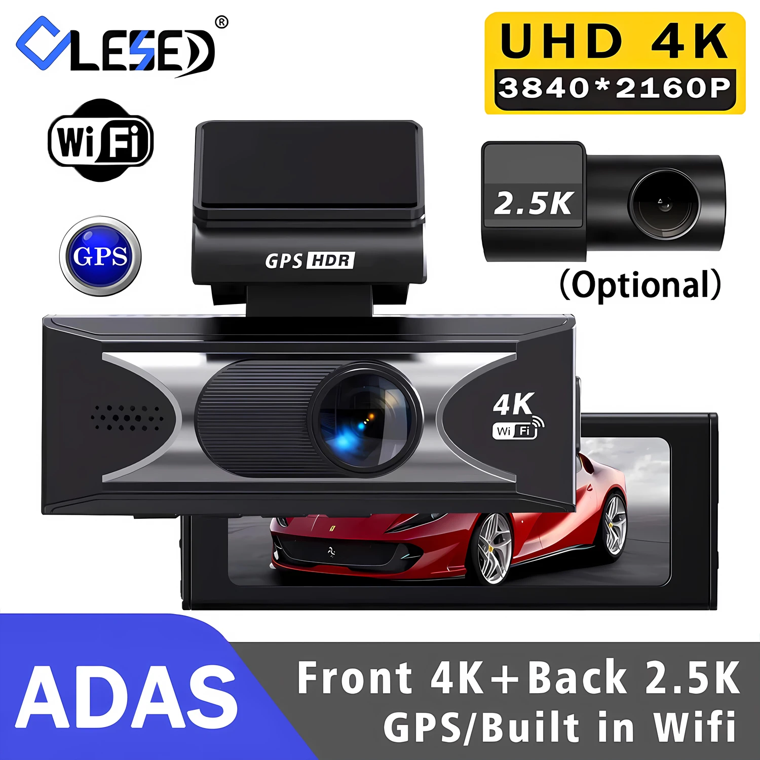 Adas 4K Dash Cam Wi…