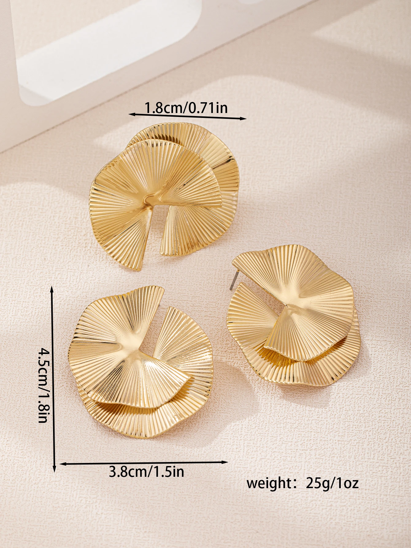 1 set of European and American style cross-border simple elegant versatile retro fashion flower-shaped earrings ring