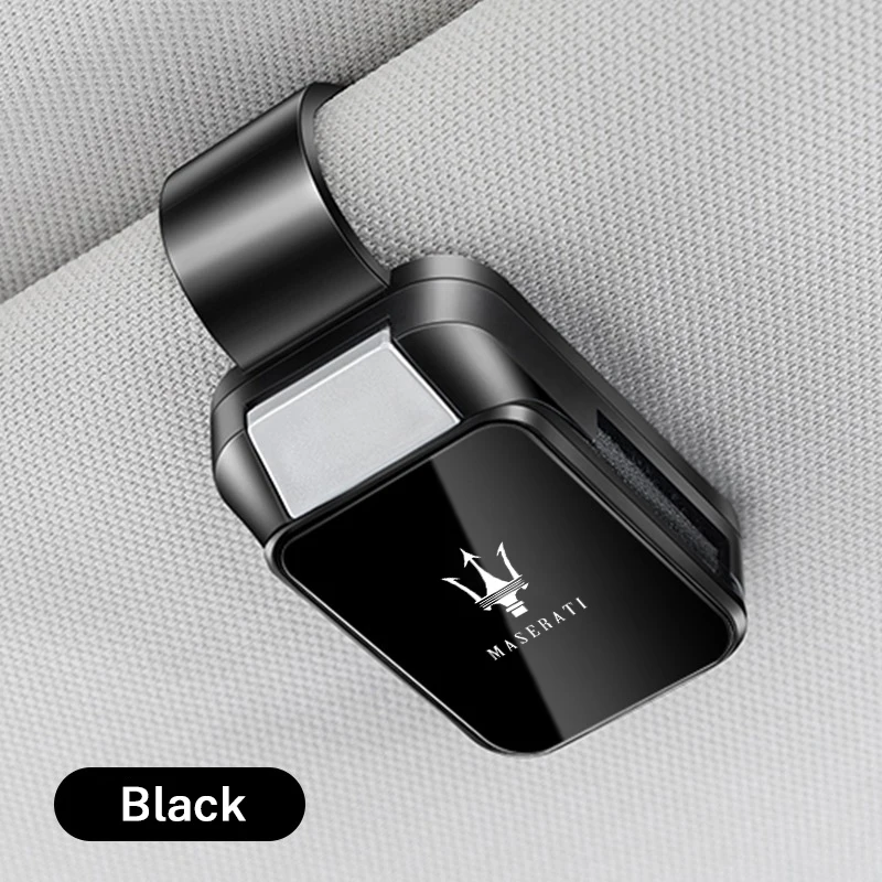 Car Interior Sun Visor Glasses Holder Sunglasses Case Eyeglasses Clip For Maserati Quattroporte Spyder Levante Coupe GranTurismo