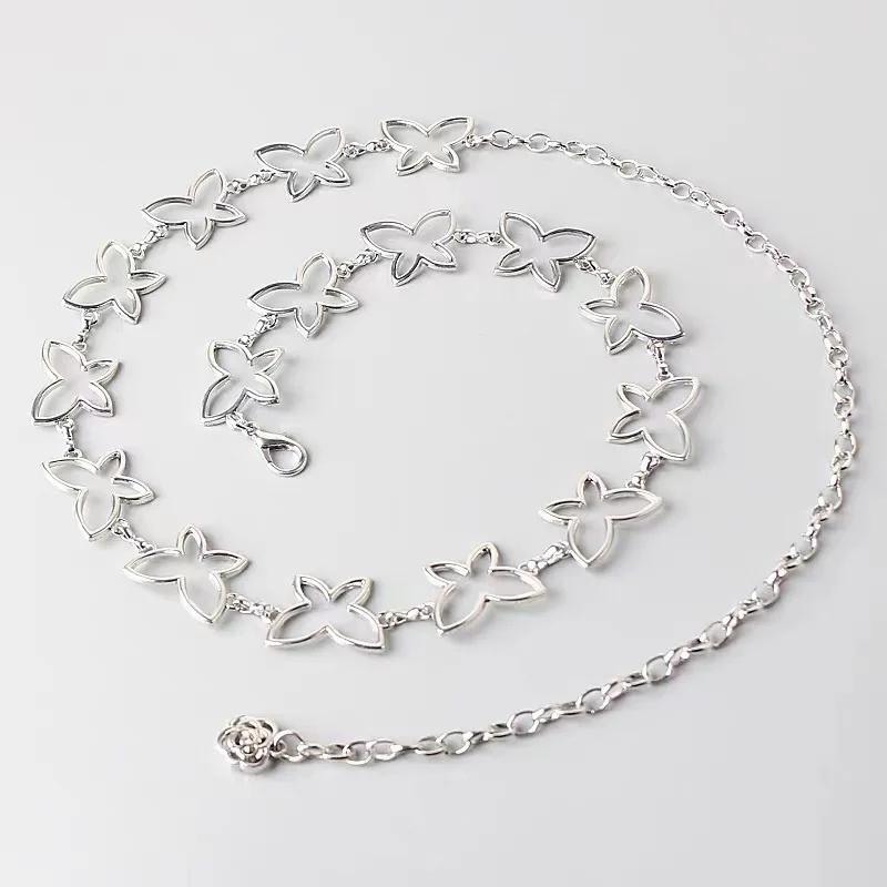 

New Metal Chain Decorative Jeans Chain Fashionable Women's European and American Inlaid Pendant with Waist Chain Waist Chain