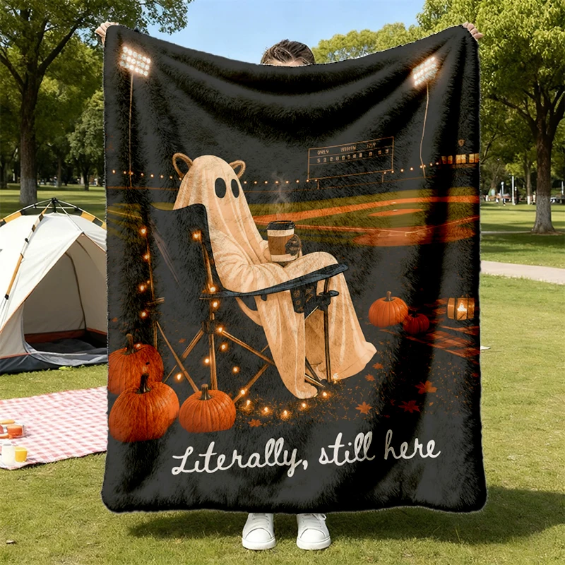 Literally Racoon Fall Funny Ballfield Dark Cozy Blanket Only Baseball Softball Mama Style PNG, Travel Baseball Softball