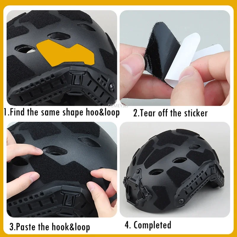 Magic Sticker for Tactical FAST Helmet Airsoft Patches Hook and Loop Sticky CS Game Helmet Accessories