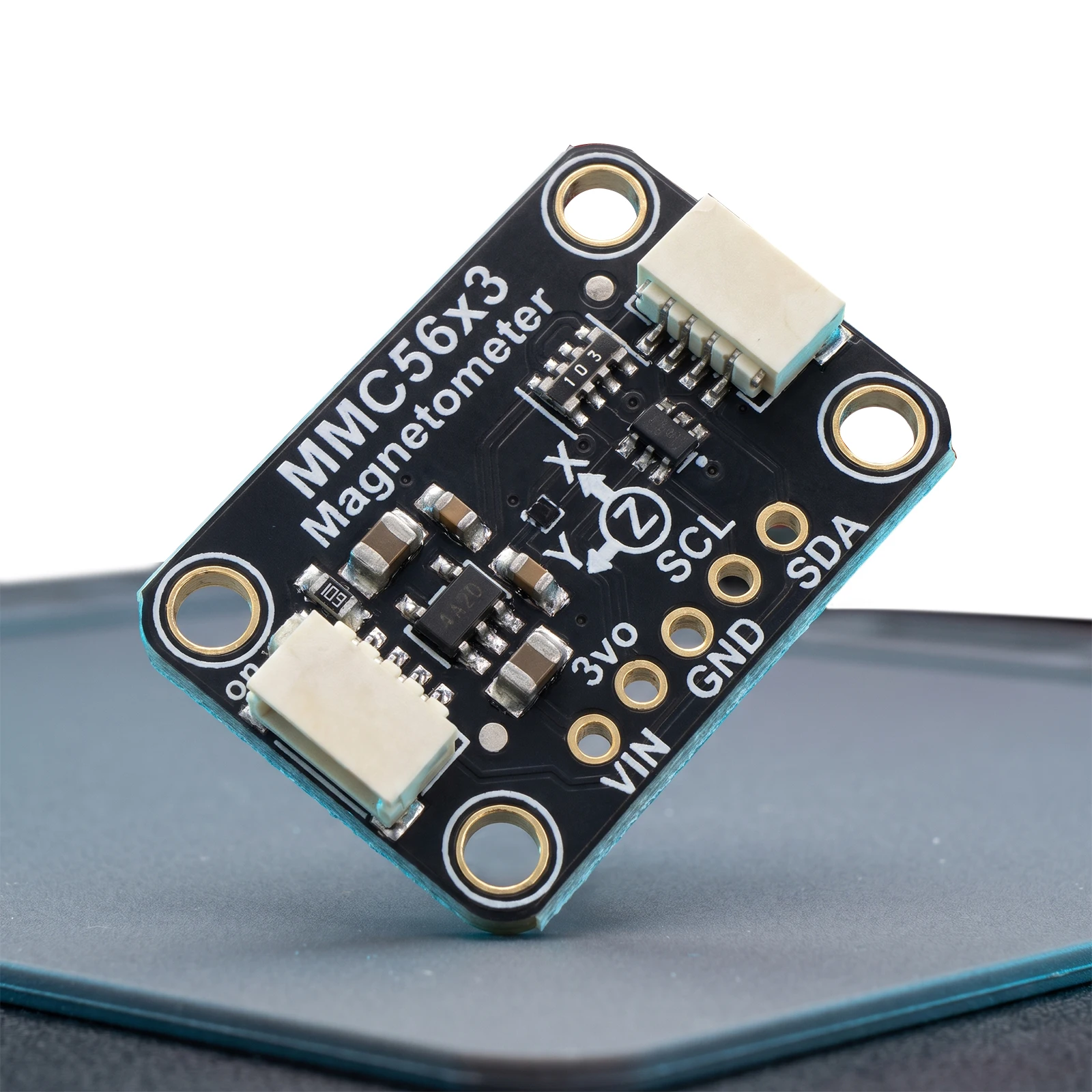 Triple-Axis MMC5603 Magnetometer STEMMA QT Qwiic I2C Module 20-Bit Resolution ±30 Gauss 2.2V to 3.6V