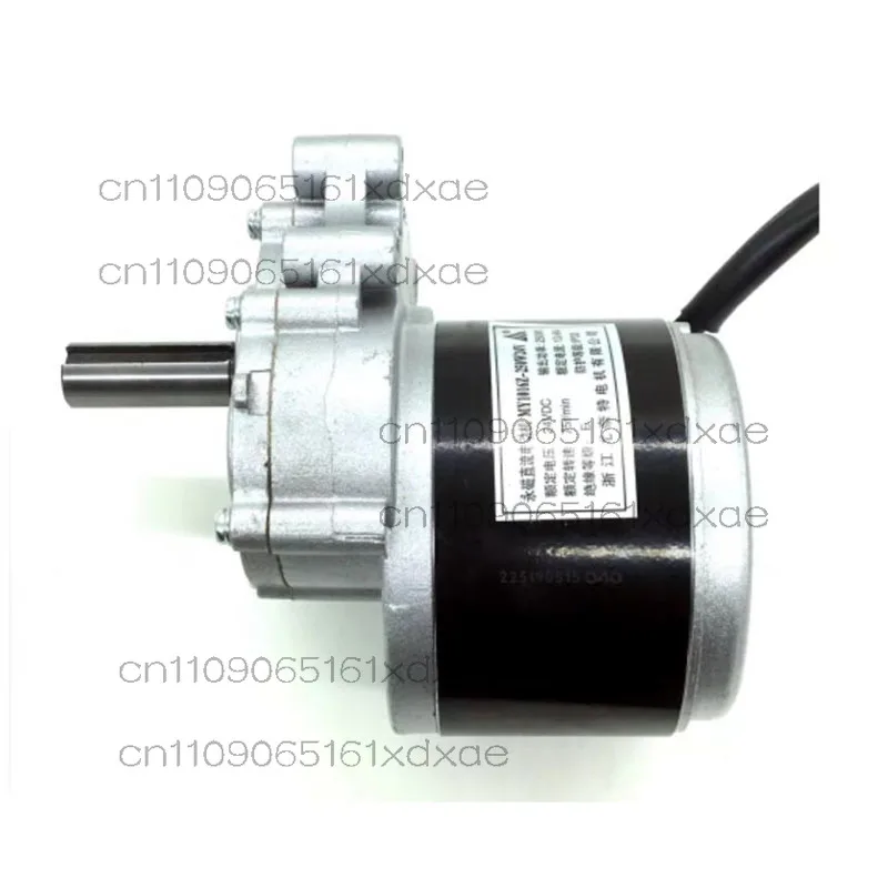 محرك فرشاة منخفض السرعة 250 وات 24 فولت مع محرك فرشاة تروس تيار مستمر بعمود ممتد للكرسي المتحرك