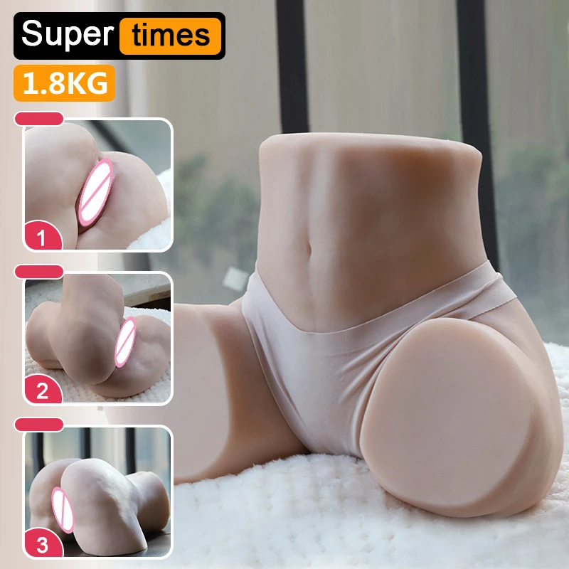 1:1 Realistic Big Ass Artificial Vagina Real Pussy Male Masturbator Anal Masturbator Pocket Pussy Sex Dolls Adult Man Sex Toys