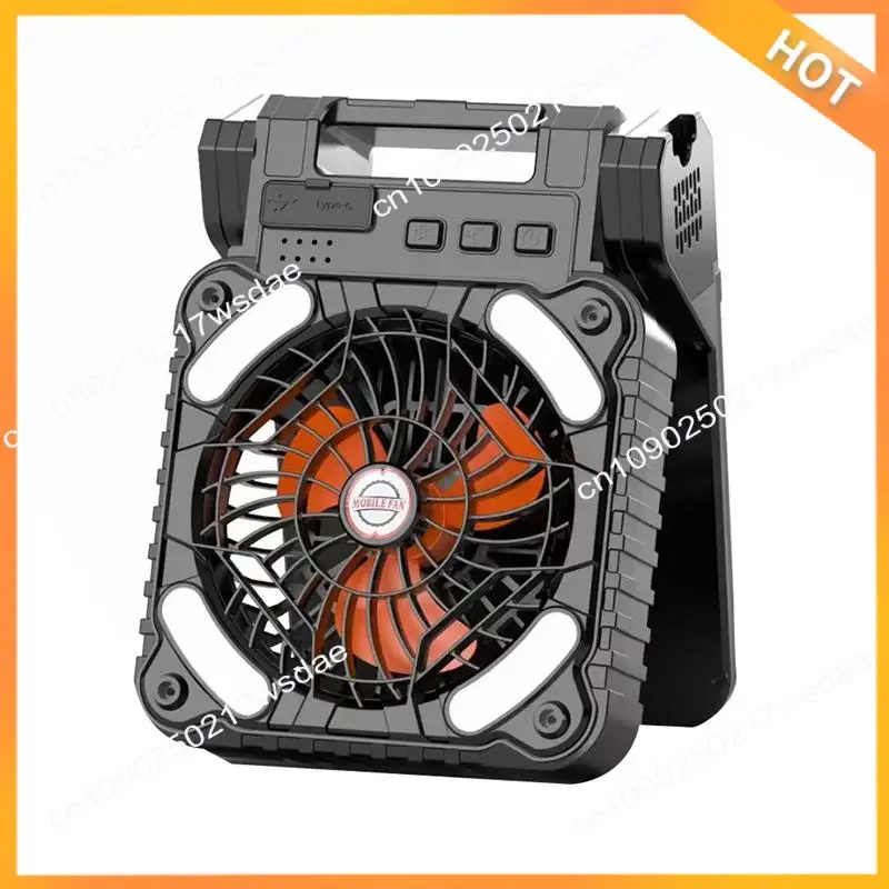 

X08A Solar Powered Fan Camping With LED Light, Portable Camping Fan With Solar Panel, Rechargeable Tent Camp Fan