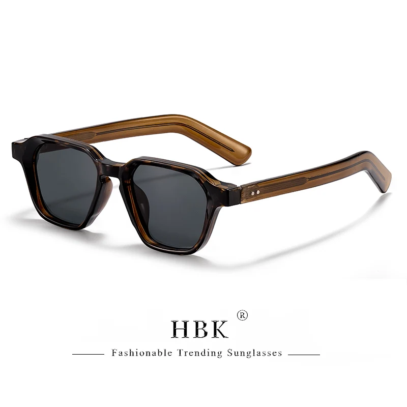 HBK Minimalistische Herren-Sonnenbrille, hochwertige quadratische Sonnenbrille für Damen, Outdoor-Reise, Party-Dekoration, UV400-Schutzbrille – Detail 12