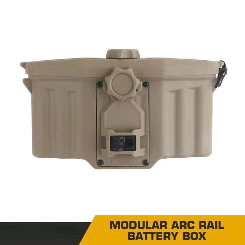 Caja de batería de riel de arco Modular táctico, adaptación exclusiva, entrenamiento de combate de caza, equipo de casco Airsoft