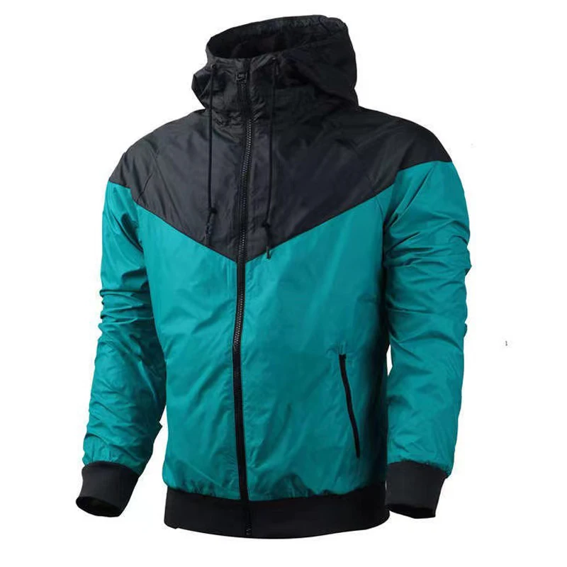 Spring Autumn Men's Bomber Jackets Fashion Men Lightweight Sports Zipper Hooded Coats Outdoor Men Windbreaker Running Jackets