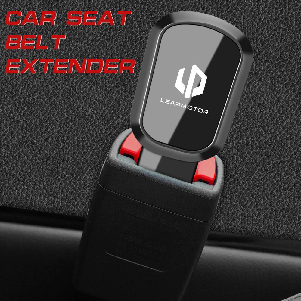 1/2PCS Car Safety Belt Clip Extender for Leapmotor T03 B10 C10 C11 C16 C01 S01 Mirrored Insert Lock Buckle Plug Accessories