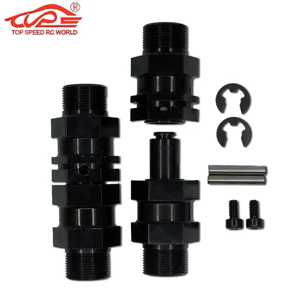 육각 허브 확장 액슬, RC 자동차 업그레이드 부품, 1/5 체중계 HPI ROFUN BAHA KM ROVAN Baja 5B 5T 5SC 트럭용, 4PCs/세트, 24mm