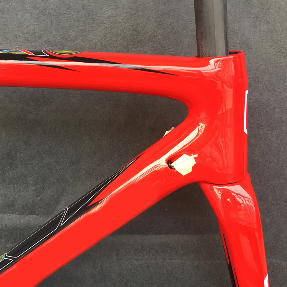 

2023 Light Weight Carbon Road Bicycle Frame T1000 UD Carbon Bike Disc&Horseshoe V Brake Cycling Frameset XDB DPD Ship