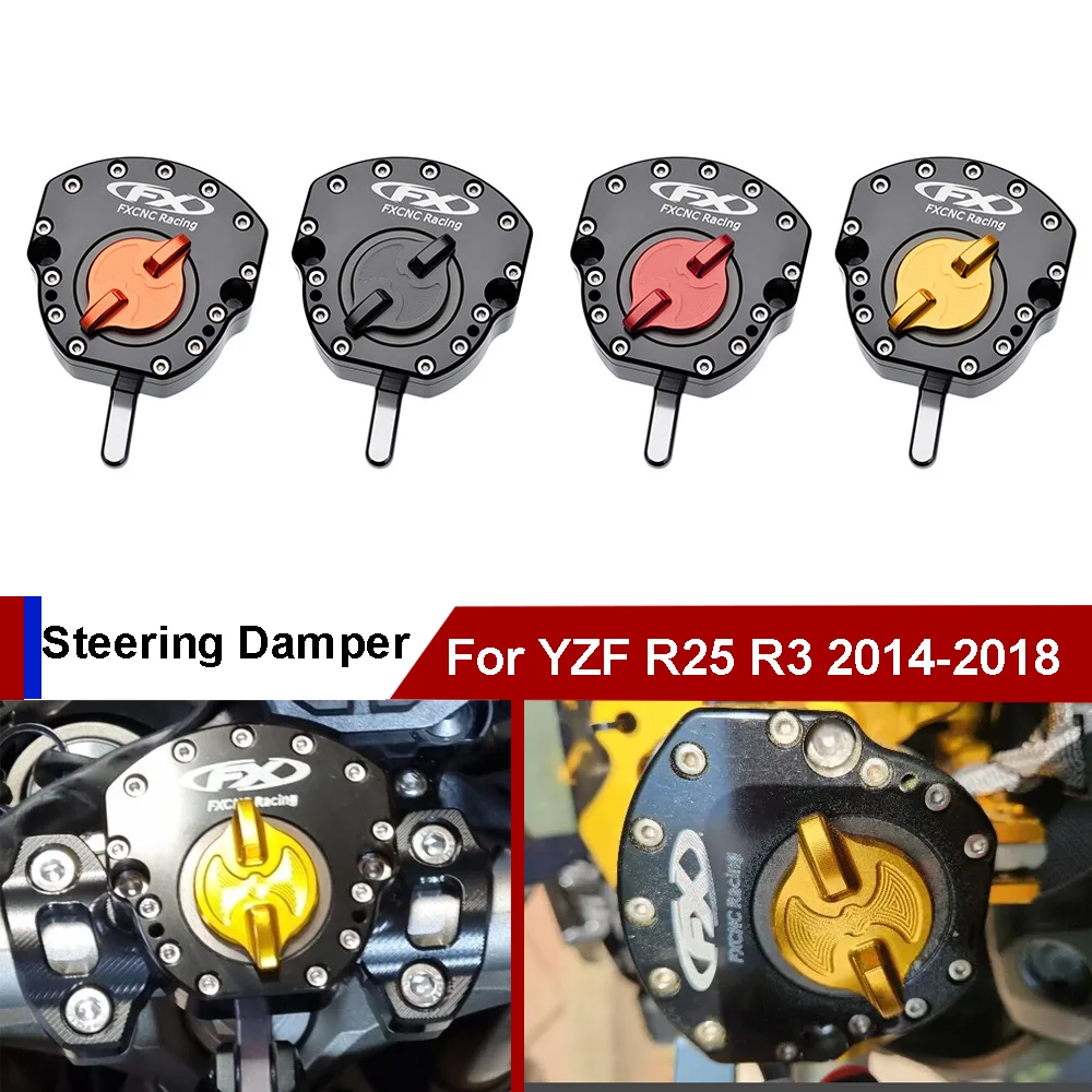 

Steering Damper Stabilizer For Yamaha YZF R25 R3 2014-2018 YZFR3 YZFR25 Motorcycle Accessories Reversed Safety Control