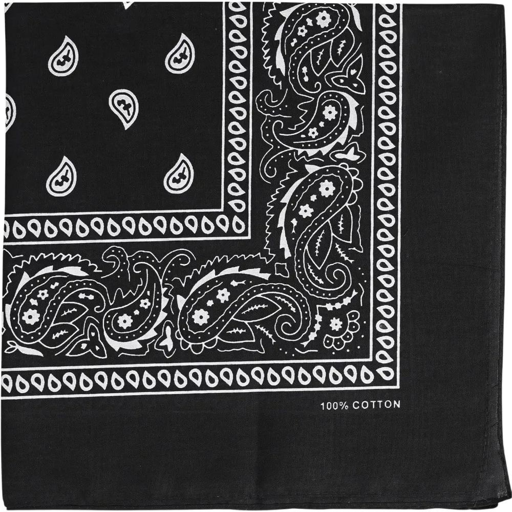 Unisex Cotton Paisley Print Bandana Headband