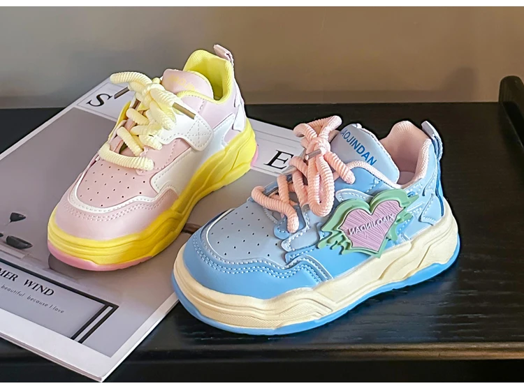 Mädchen Freizeitschuhe Atmungsaktive Kinder-Sportschuhe Weiche Sohle Bequeme 2026 Brandneue Kinder-Laufschuhe Rutschfest Trendig – Detail 6