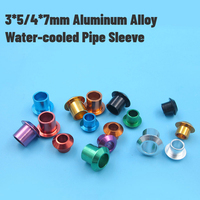 3*5/4*7mm Aluminum Alloy Water Cooling Pipe Sleeve to prevent water leakage For methanol boat electric boat Silicone Water Pipe