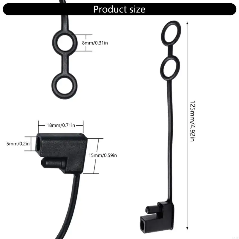 Capuchons remplacement prise à deux broches, 4 pièces, couvercles étanches SAE pour Power KXRE