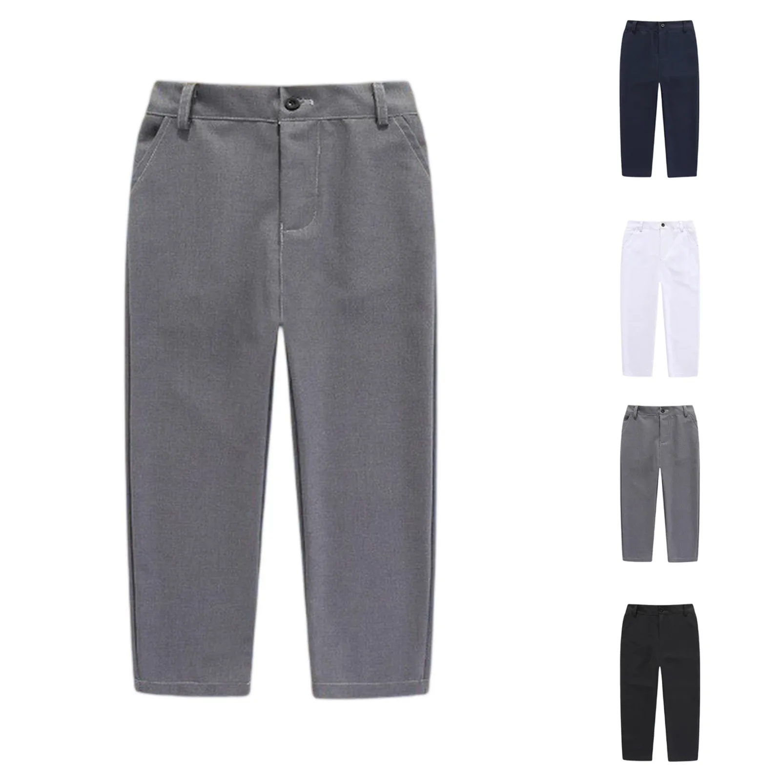 New Boys Suit Pants Children Spring School Suit Pants Kids Long Trousers For Teen Boys Kids Formal Party Trousers