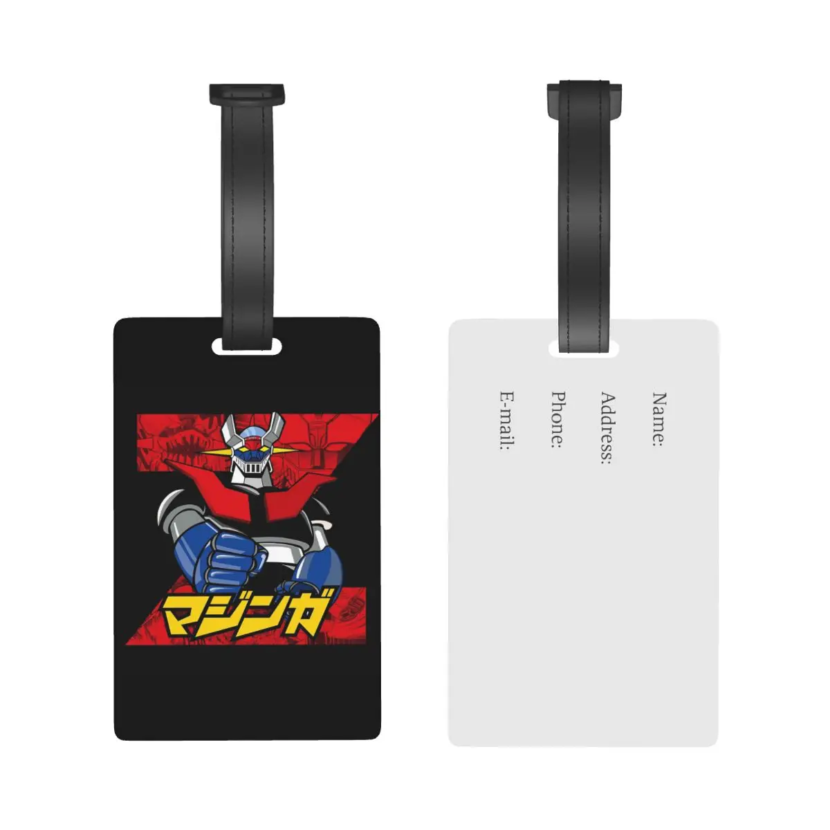 Mazinger Z Goldorak Actarus Grendizer Mask Luggage Tags Suitcase Travel Baggage Boarding Tag Label Holder ID Name Address