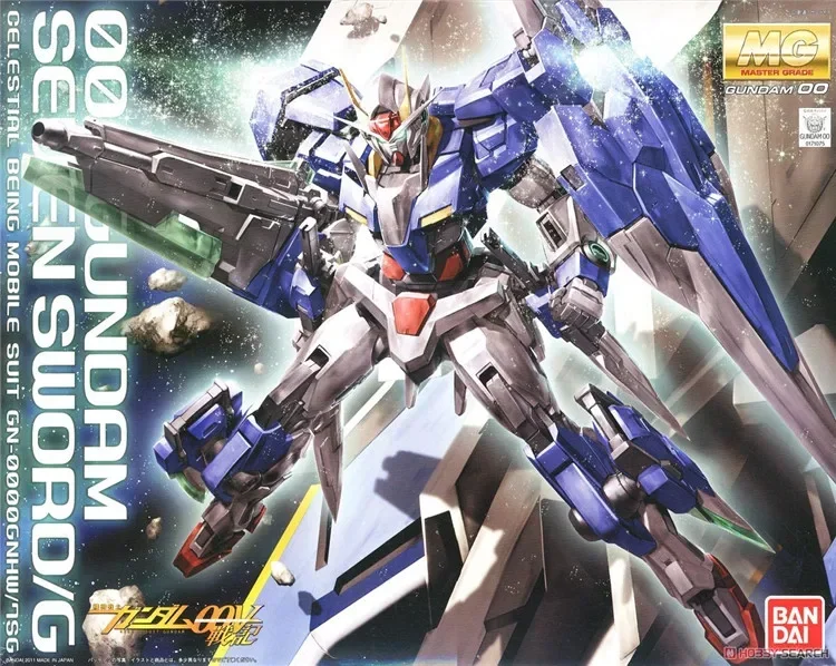 Gundam Bandai MG 00 1/100 Seven Swords Assembly Action Mech Original Product