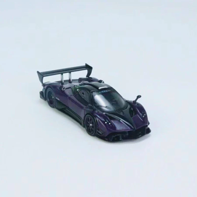 Tarmac Works 1:64 Model Car Paga Zonda R Viola PSO Alloy Die-cast Sport Vehicle- Deep Purple