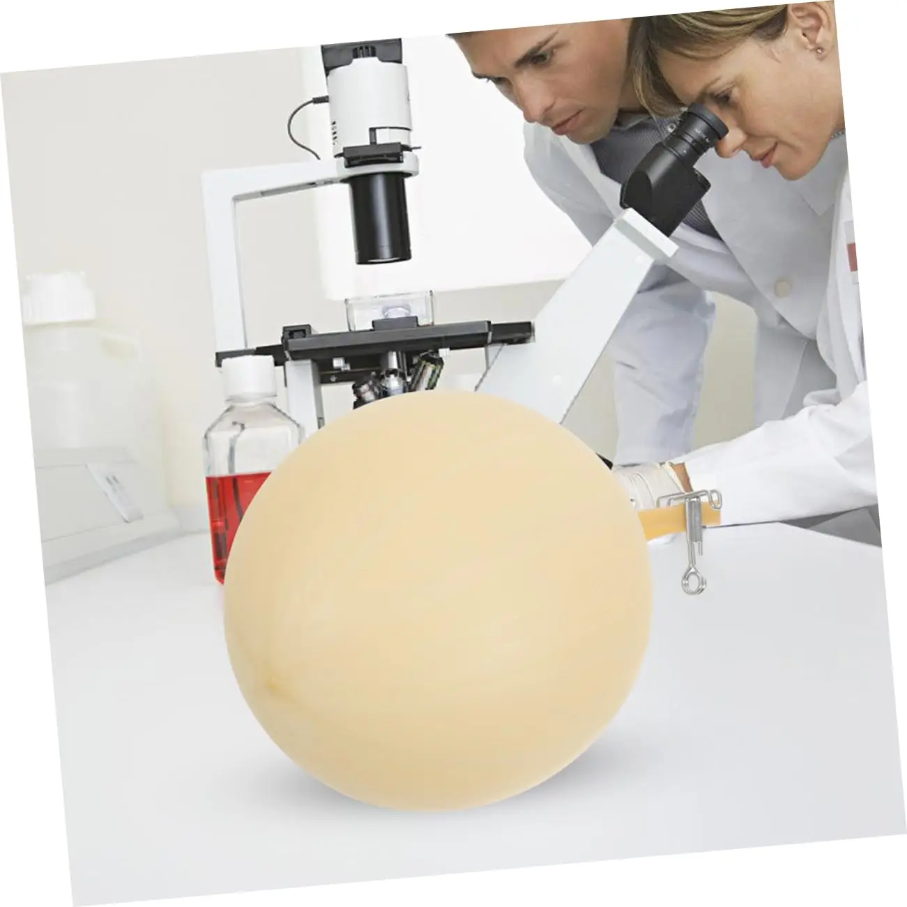 Latex-Blasen-Emulsionsgummi-Laborballon für den Innenbereich, interne Ersatz-Gasprobenahme, mit 1-Clip für das Labor – Detail 4
