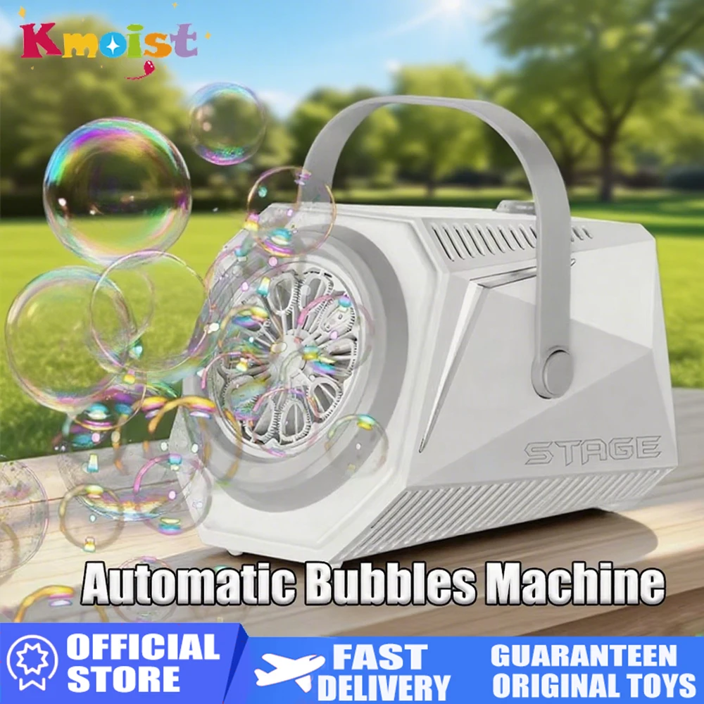 Automatic Electronics Bubbles Maker Blower Machine Toy for Kids Outdoor Large Bubble Machine Wedding Party Toys Children Gifts