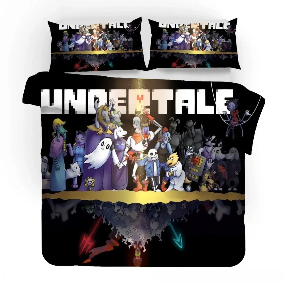 3D Game Undertale Sans Bedding Set Bedroom Decor High Quility Duvet Cover Home Textile Quilt Cover for Boy Girl Children Gifts