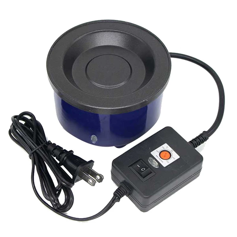 A77K Glue Skillet for Crafting,Electric Hot Melt Adjustable Temperature Control Glue Pot for Glue Sticks Pellets US Plug